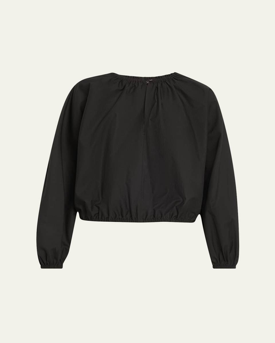 Wendy Blouson Technical Poplin Top
